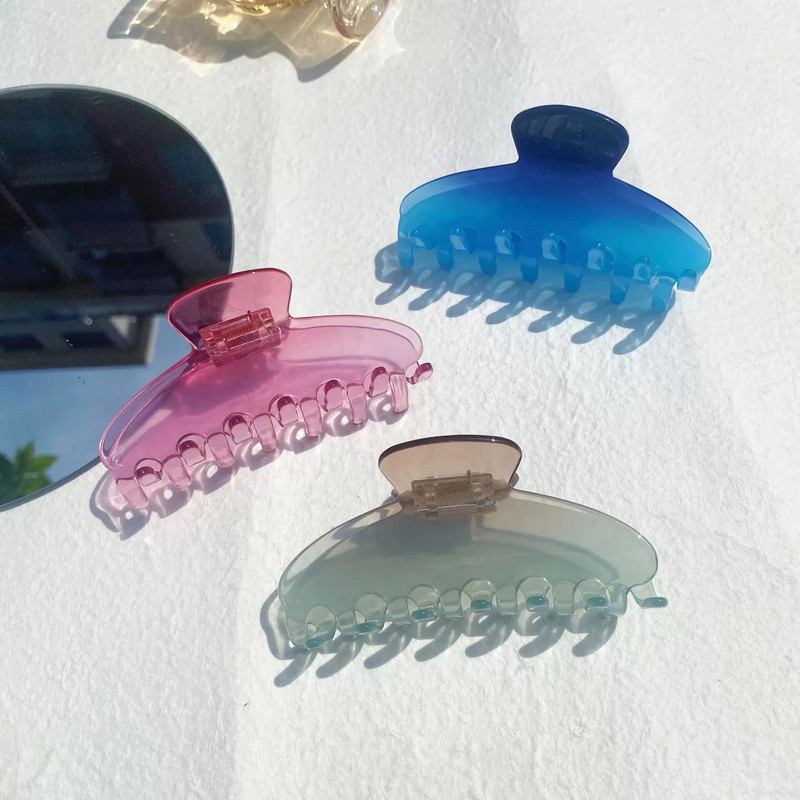 Δημιουργικά νέα ροζ μπλε ντεγκραντέ χρώμα Προσωπικότητα Ασετικό κλιπ μαλλιών για γυναίκες κορίτσι Καλοκαιρινό μοντέρνο Y2K Hair Claw INS 2023