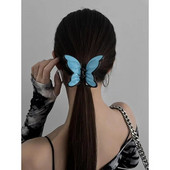 Μοντέρνο μονόχρωμο ακρυλικό κλιπ για γυναικεία καβούρια, πλαστικά αξεσουάρ για φουρκέτα από καρχαρία με αλογοουρά