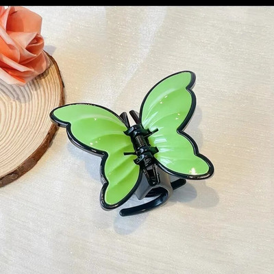 Μοντέρνο μονόχρωμο ακρυλικό κλιπ για γυναικεία καβούρια, πλαστικά αξεσουάρ για φουρκέτα από καρχαρία με αλογοουρά