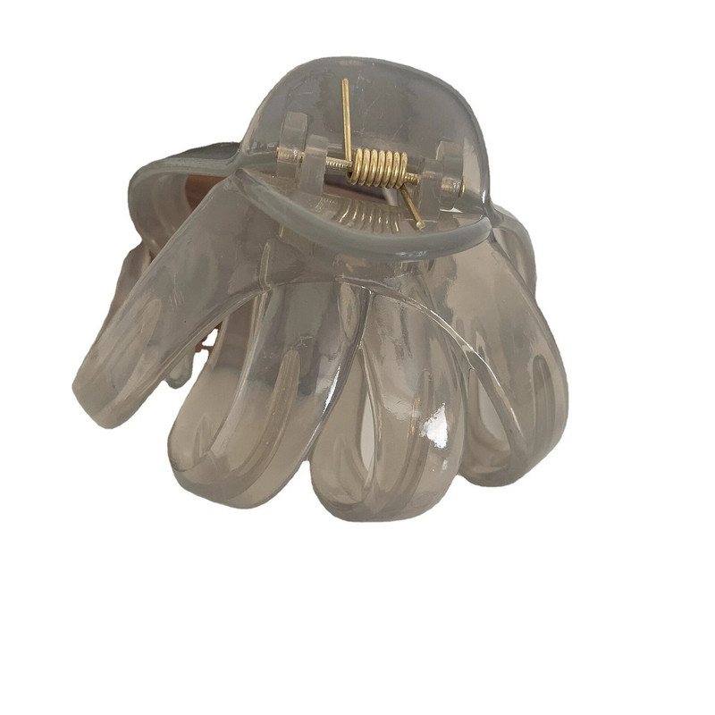 Ins Hot Selling Γεωμετρικά διαφανή πλαστικά κλιπ για νύχια μαλλιών Fashion Morandi Jelly Shark Clip για κορίτσια Αξεσουάρ μαλλιών