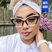 Νέα μόδα γυναικεία επώνυμα επώνυμα γυαλιά σχεδιαστών για γυναικείες ρετρό διακοσμητικό πλαίσιο με καρφιτσωμένο μάτι γάτας Clear reading Υπολογιστής κορυφαίας ποιότητας