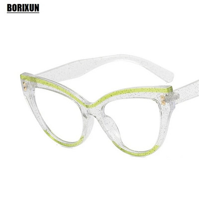 Νέα μόδα γυναικεία επώνυμα επώνυμα γυαλιά σχεδιαστών για γυναικείες ρετρό διακοσμητικό πλαίσιο με καρφιτσωμένο μάτι γάτας Clear reading Υπολογιστής κορυφαίας ποιότητας