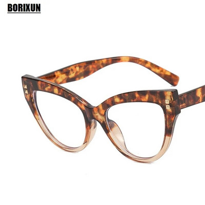 Νέα μόδα γυναικεία επώνυμα επώνυμα γυαλιά σχεδιαστών για γυναικείες ρετρό διακοσμητικό πλαίσιο με καρφιτσωμένο μάτι γάτας Clear reading Υπολογιστής κορυφαίας ποιότητας