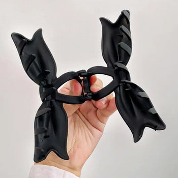 2023 Bows Crab Hair Clip για γυναίκες Ματ μεγάλα μοντέρνα κλιπ με νύχια Δημοφιλή αξεσουάρ μαλλιών Κορεάτικη φουρκέτα για κορίτσια