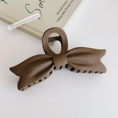 2023 Bows Crab Hair Clip για γυναίκες Ματ μεγάλα μοντέρνα κλιπ με νύχια Δημοφιλή αξεσουάρ μαλλιών Κορεάτικη φουρκέτα για κορίτσια