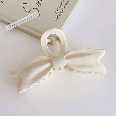 2023 Bows Crab Hair Clip για γυναίκες Ματ μεγάλα μοντέρνα κλιπ με νύχια Δημοφιλή αξεσουάρ μαλλιών Κορεάτικη φουρκέτα για κορίτσια