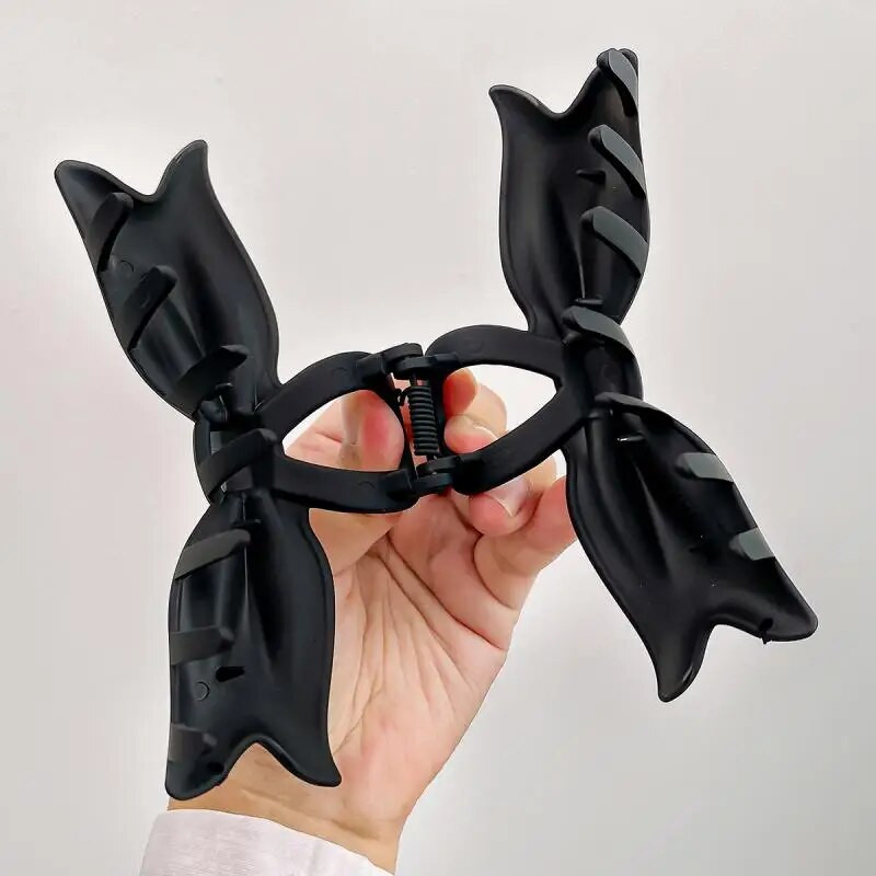 2023 Bows Crab Hair Clip για γυναίκες Ματ μεγάλα μοντέρνα κλιπ με νύχια Δημοφιλή αξεσουάρ μαλλιών Κορεάτικη φουρκέτα για κορίτσια