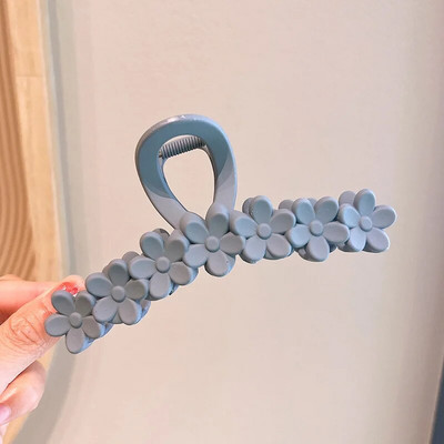 Suur lilleline, lilleline juukseklamber Trendikas küünistega juuksenõel läbipaistev naiste juukseklambrid Uus populaarsetes juukseaksessuaarides Korea peakatted