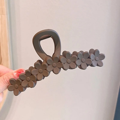 Suur lilleline, lilleline juukseklamber Trendikas küünistega juuksenõel läbipaistev naiste juukseklambrid Uus populaarsetes juukseaksessuaarides Korea peakatted