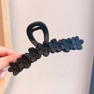 Suur lilleline, lilleline juukseklamber Trendikas küünistega juuksenõel läbipaistev naiste juukseklambrid Uus populaarsetes juukseaksessuaarides Korea peakatted