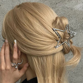 2023 Harajuku Hollow Star Pentagram Star Hair Claws Sweet Cool Charm Trend Щипка за коса за жени Естетика Y2k Аксесоари за коса