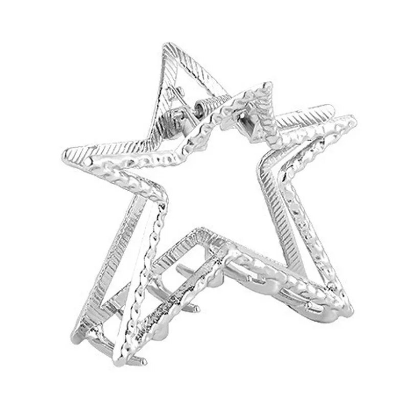 2023 Harajuku Hollow Star Pentagram Star Hair Claws Sweet Cool Charm Trend Щипка за коса за жени Естетика Y2k Аксесоари за коса