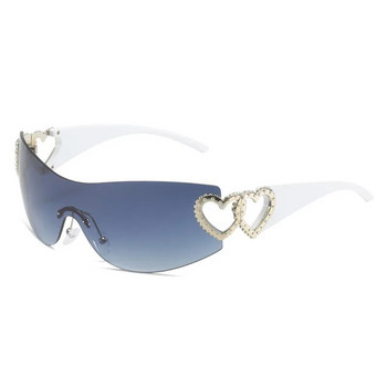 Модни дизайнерски слънчеви очила Дамски 2023 Луксозни тенденции y2k Слънчеви очила Дамски нюанс Розови очила Goggle 2000\'S lentes de sol mujer