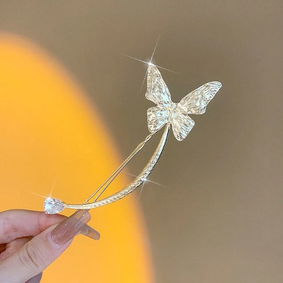 Κλιπ 17KM με μεταλλικό μαργαριτάρι με νύχια μαλλιών Vintage χρυσή φουρκέτα για γυναίκες Ακανόνιστα μοντέρνα αξεσουάρ μαλλιών για κορίτσια της μόδας