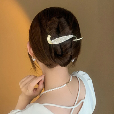 Κλιπ 17KM με μεταλλικό μαργαριτάρι με νύχια μαλλιών Vintage χρυσή φουρκέτα για γυναίκες Ακανόνιστα μοντέρνα αξεσουάρ μαλλιών για κορίτσια της μόδας