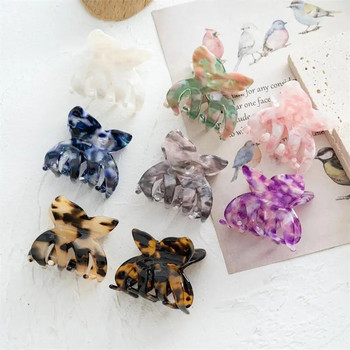 INS Корейска мода Улов на малки пеперуди Ацетатна щипка за коса Нокти Пролетен дизайн Аксесоари за коса за жени Момичета