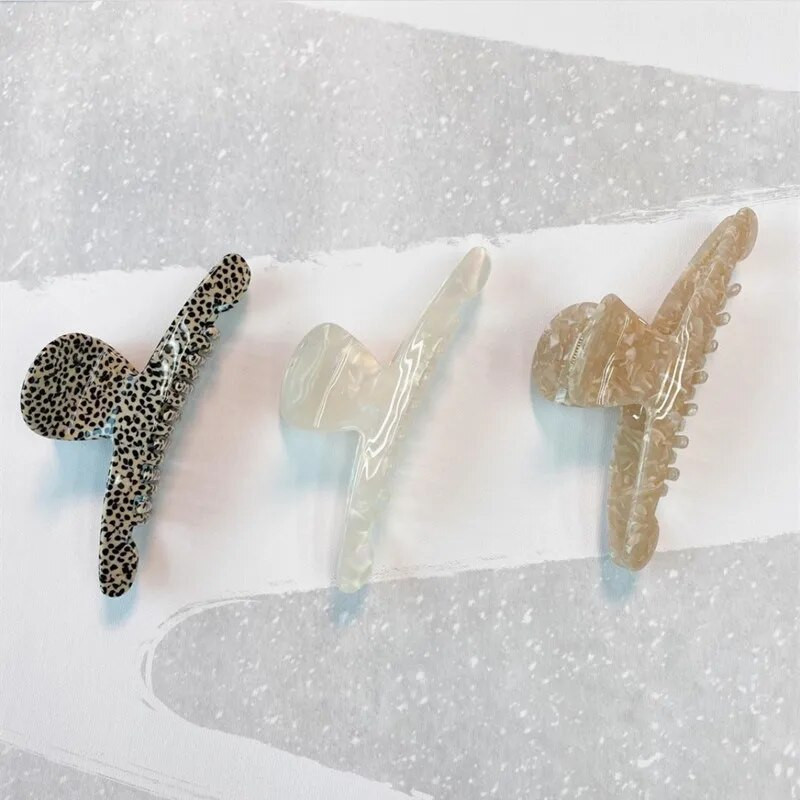 2022, retro, 12 cm, acid acetic, buline, agrafe mari pentru gheare de păr, accesorii de păr la modă simplă europeană, pentru femei, fete, cadou