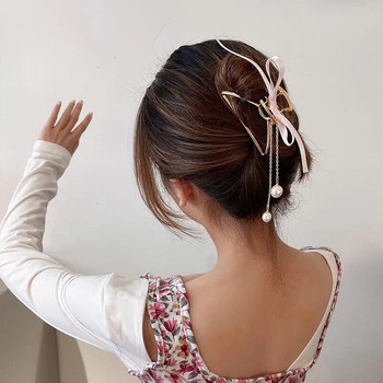 Κομψά κρόσια για γυναικεία κλιπ μαργαριταρένια φουρκέτα για μαλλιά καβούρι Κορεάτικες κεφαλές για κορίτσια Μοντέρνα αξεσουάρ μαλλιών