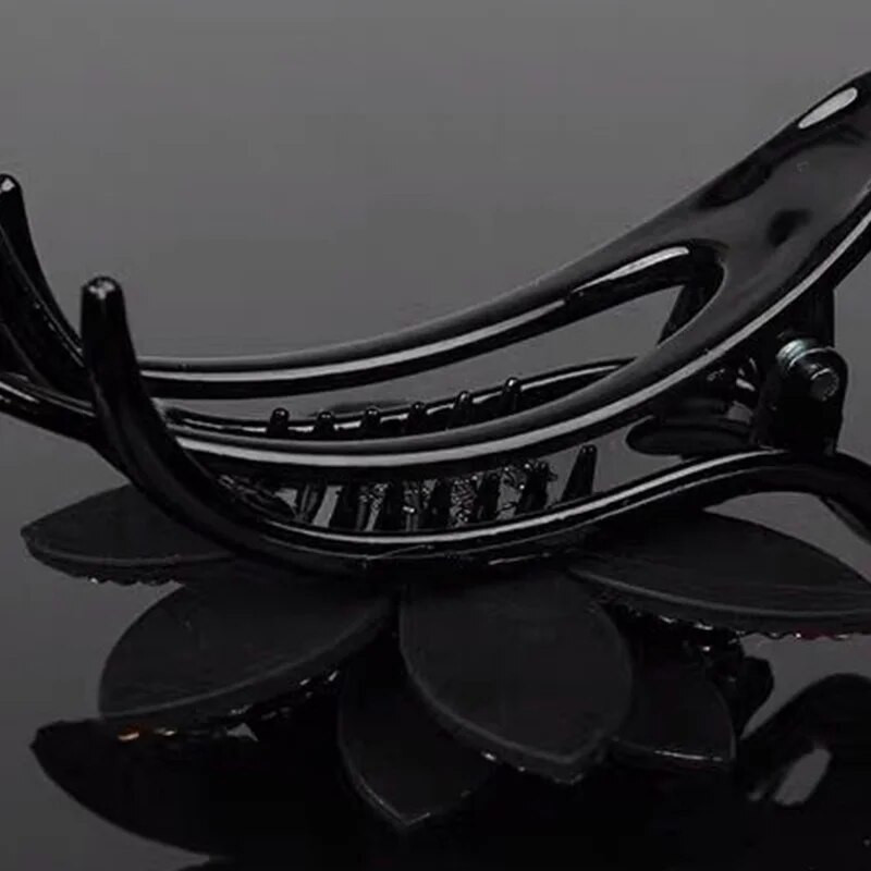 Korea stiilis kivist lilleline pardnokk-juukseküünised vintage juukseklambrid aksessuaarid naistele säravad juuksenõelaga hobusesaba peakatted