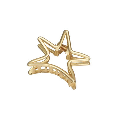 ZOSHI Femei Fete Gheare de păr geometrice de culoare aurie Păr din metal Crab Star Love Clip pentru gheare de păr în formă de inimă Accesorii de păr la modă