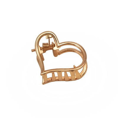 ZOSHI Femei Fete Gheare de păr geometrice de culoare aurie Păr din metal Crab Star Love Clip pentru gheare de păr în formă de inimă Accesorii de păr la modă