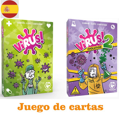 Vírus! - Juego de cartas - El Juego mas contagioso. Edition Española. +8 años VÍRUS! 2 Evolution (Expansión) – Juego de cartas (