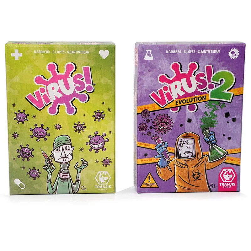 Ιός! - Juego de cartas - El Juego mas contagioso. Edicion Española. +8 πριν από τον ιό! 2 Evolution (Expansión) - Juego de cartas (
