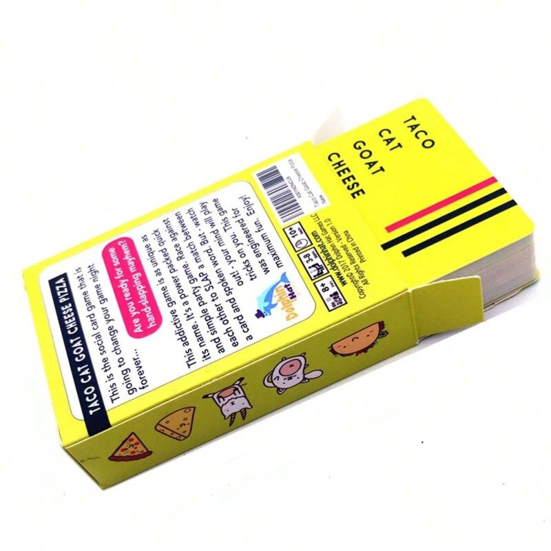 1 τεμ. «Taco Cat Goat Cheese Pizza» Κάρτα παιχνιδιού οικογενειακής συγκέντρωσης, διασκεδαστικό παιχνίδι καρτών, επιτραπέζια παιχνίδια για πάρτι