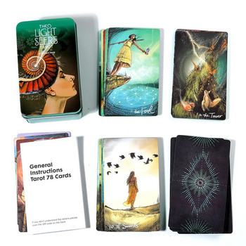 Νέα κάρτα αναβάθμισης Edge Tarot Oracle Cards 78 Cards Tin Metal Box Party Προσωπική ψυχαγωγία Γυναικεία κορίτσια Παιχνίδι με κάρτες 23 στυλ