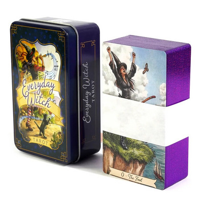 Uus täienduskaart Edge Tarot Oracle kaardid 78 kaarti plekist metallkarbis pidu isiklik meelelahutus naiste tüdrukute kaardimäng 23 stiilis