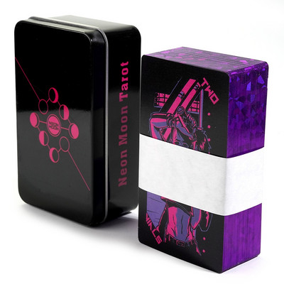 Uus täienduskaart Edge Tarot Oracle kaardid 78 kaarti plekist metallkarbis pidu isiklik meelelahutus naiste tüdrukute kaardimäng 23 stiilis