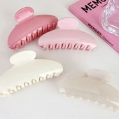 UXSL Γαλλική μονόχρωμη ιδιοσυγκρασία ημικύκλιο Μεγάλο νύχι τρίχας Γυναικείο Κομψό κλιπ μαλλιών Shark Clip Lady Barrette Αξεσουάρ μαλλιών