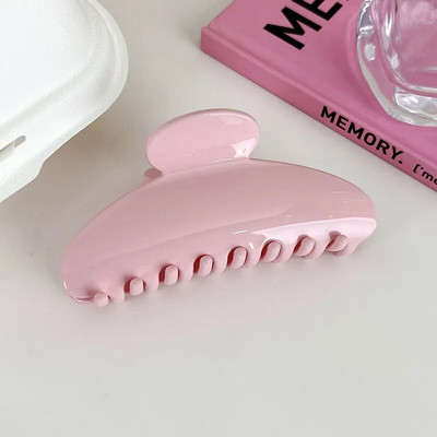 UXSL Γαλλική μονόχρωμη ιδιοσυγκρασία ημικύκλιο Μεγάλο νύχι τρίχας Γυναικείο Κομψό κλιπ μαλλιών Shark Clip Lady Barrette Αξεσουάρ μαλλιών