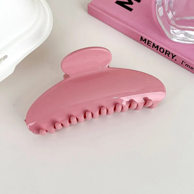 UXSL Γαλλική μονόχρωμη ιδιοσυγκρασία ημικύκλιο Μεγάλο νύχι τρίχας Γυναικείο Κομψό κλιπ μαλλιών Shark Clip Lady Barrette Αξεσουάρ μαλλιών