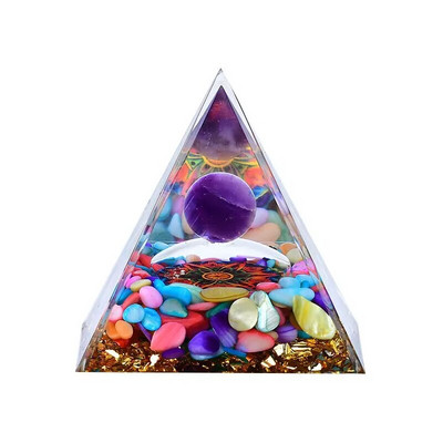 Cristal natural Generator de energie Piramida de energie Vindecare spirituală Cristal Chakra Rășină Instrument de meditație Decorare cameră