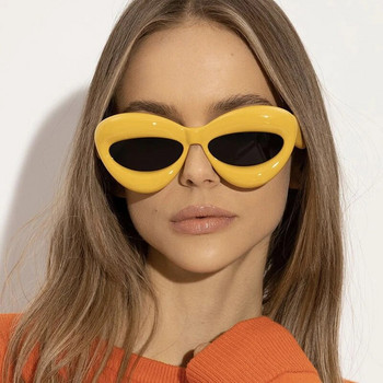 Забавни слънчеви очила Дамски модни маркови дизайнерски големи пънк слънчеви очила Мъжки парти хип поп нюанси Слънчеви очила Gafas De Sol Mujer