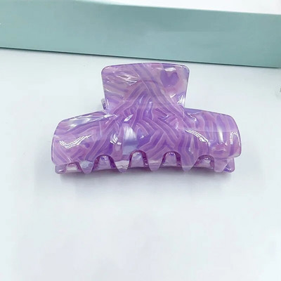 Bilandi Fashion Πολύχρωμα κλιπ με οξικό νύχι Γεωμετρικό κλιπ μαλλιών Καβούρι καρφίτσες μαλλιών για γυναίκες Κορίτσι Αξεσουάρ μαλλιών Στυλ μακιγιάζ