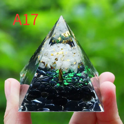 Cristale Piatră Orgon Piramidă Generator de energie Ametist natural Peridot Reiki Chakra Instrument de meditație Decor cameră Cadouri de Crăciun