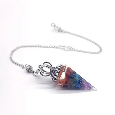 7 Chakre Cristale Vindecătoare Pendul Divinație Cuarț Piatră Naturală Antique Spirit Pendant Pandantiv Misterios