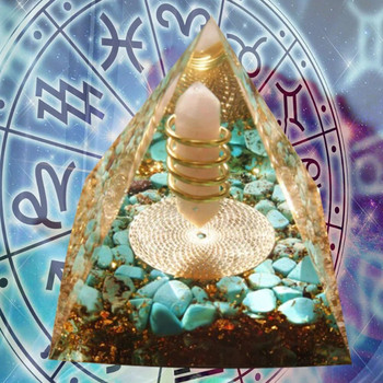 Crystals Stone Orgone Pyramid Energy Generator Φυσικός κρύσταλλος αμέθυστος τσάκρα θεραπευτικό εργαλείο διαλογισμού Διακόσμηση δωματίου Δώρο Πρωτοχρονιάς