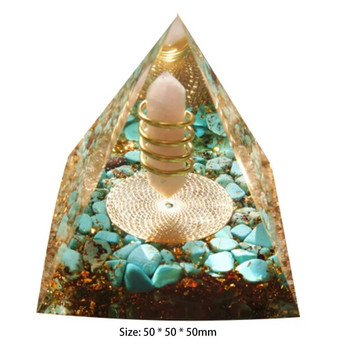 Crystals Stone Orgone Pyramid Energy Generator Φυσικός κρύσταλλος αμέθυστος τσάκρα θεραπευτικό εργαλείο διαλογισμού Διακόσμηση δωματίου Δώρο Πρωτοχρονιάς