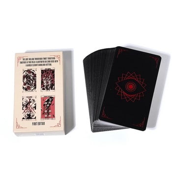 Νέα Lost Hollow Tarot Deck με 80 Major and Minor 78 Card Size Deck Deck Μαντικά Εργαλεία Μαντικής Παιχνιδιού Zodiac Element