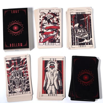 Νέα Lost Hollow Tarot Deck με 80 Major and Minor 78 Card Size Deck Deck Μαντικά Εργαλεία Μαντικής Παιχνιδιού Zodiac Element