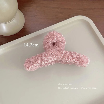 Uued Korea plüüsist juuksenõelad sooja sügistalvise juukseklambrid naistele Shark suures suuruses juukseküüned Trendikad moodsad juukseaksessuaarid