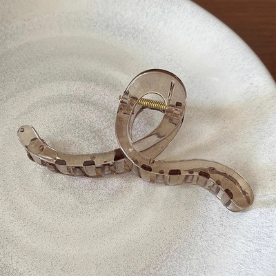 Μεγάλα γυναικεία κλιπ μαλλιών Γεωμετρικό σχήμα Κλιπ για τα μαλλιά για κορίτσια Ματ διαφανείς φουρκέτες Μοντέρνα αξεσουάρ για τα μαλλιά Κορεάτικη κόμμωση