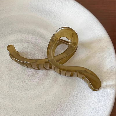 Μεγάλα γυναικεία κλιπ μαλλιών Γεωμετρικό σχήμα Κλιπ για τα μαλλιά για κορίτσια Ματ διαφανείς φουρκέτες Μοντέρνα αξεσουάρ για τα μαλλιά Κορεάτικη κόμμωση