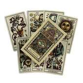 Tattoo Tarot Cards Divination Deck English Versions Edition Oracle Board Παίζοντας επιτραπέζιο παιχνίδι μελάνι για πάρτι