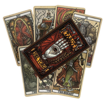 Tattoo Tarot Cards Divination Deck English Versions Edition Oracle Board Παίζοντας επιτραπέζιο παιχνίδι μελάνι για πάρτι