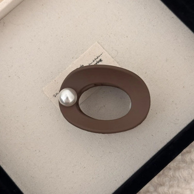 Matu sprādzes aksesuāri nags sievietēm meitene piespraudīte melna pērle, matēti krabji 2023. gada populārie korejiešu korejiešu populārie izstrādājumi