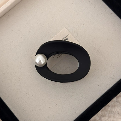 Matu sprādzes aksesuāri nags sievietēm meitene piespraudīte melna pērle, matēti krabji 2023. gada populārie korejiešu korejiešu populārie izstrādājumi